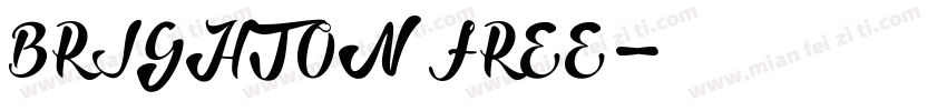 BRIGHTON FREE字体转换